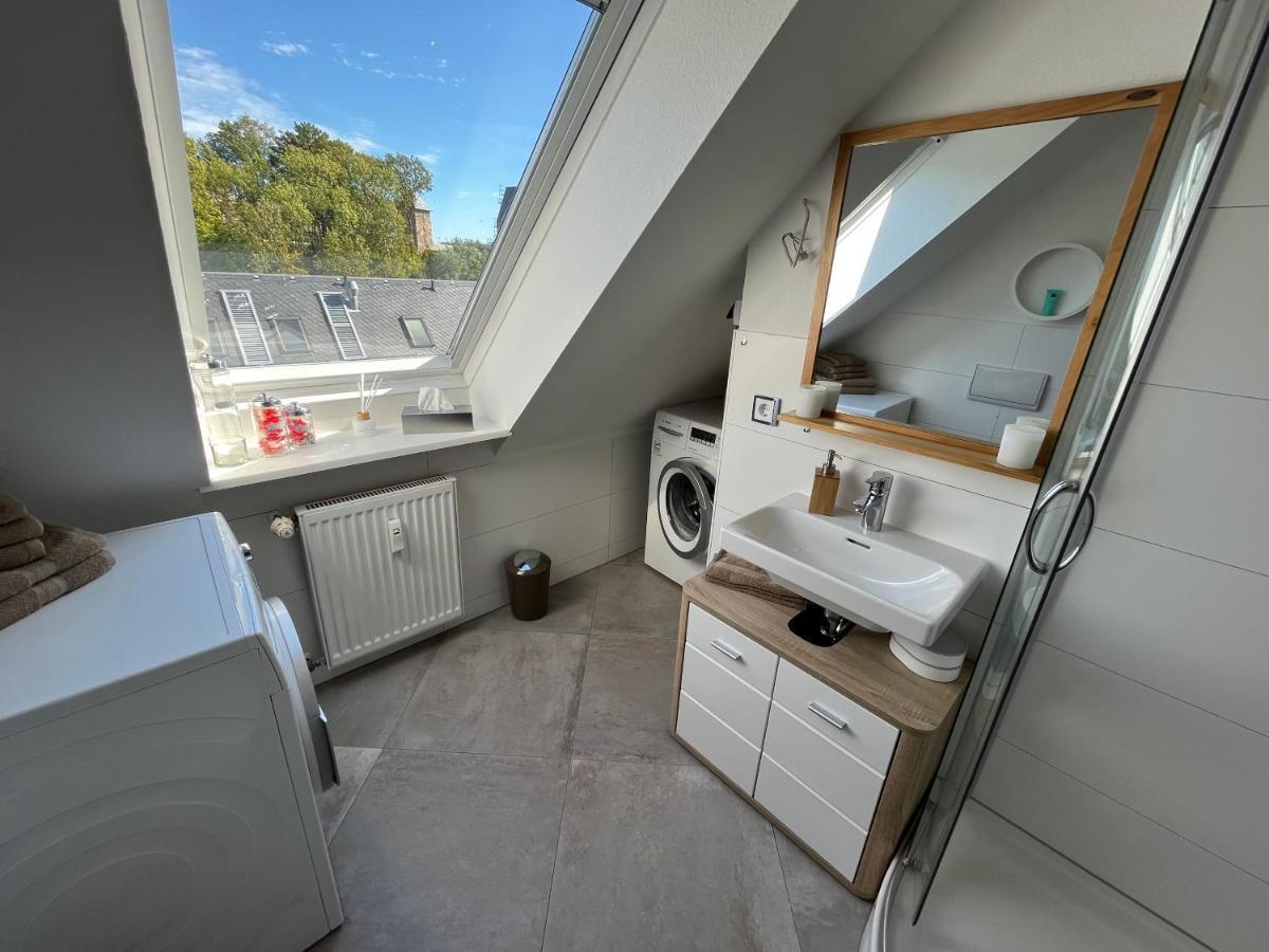 Attraktives Appartement Im Stadtzentrum Plauen Balkon Lift Ngoại thất bức ảnh
